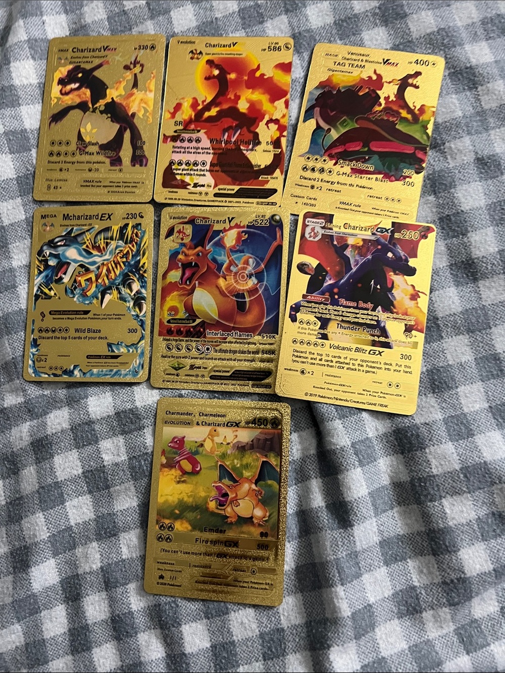 Charizard Gold Holo Trading Card Lot - Brand